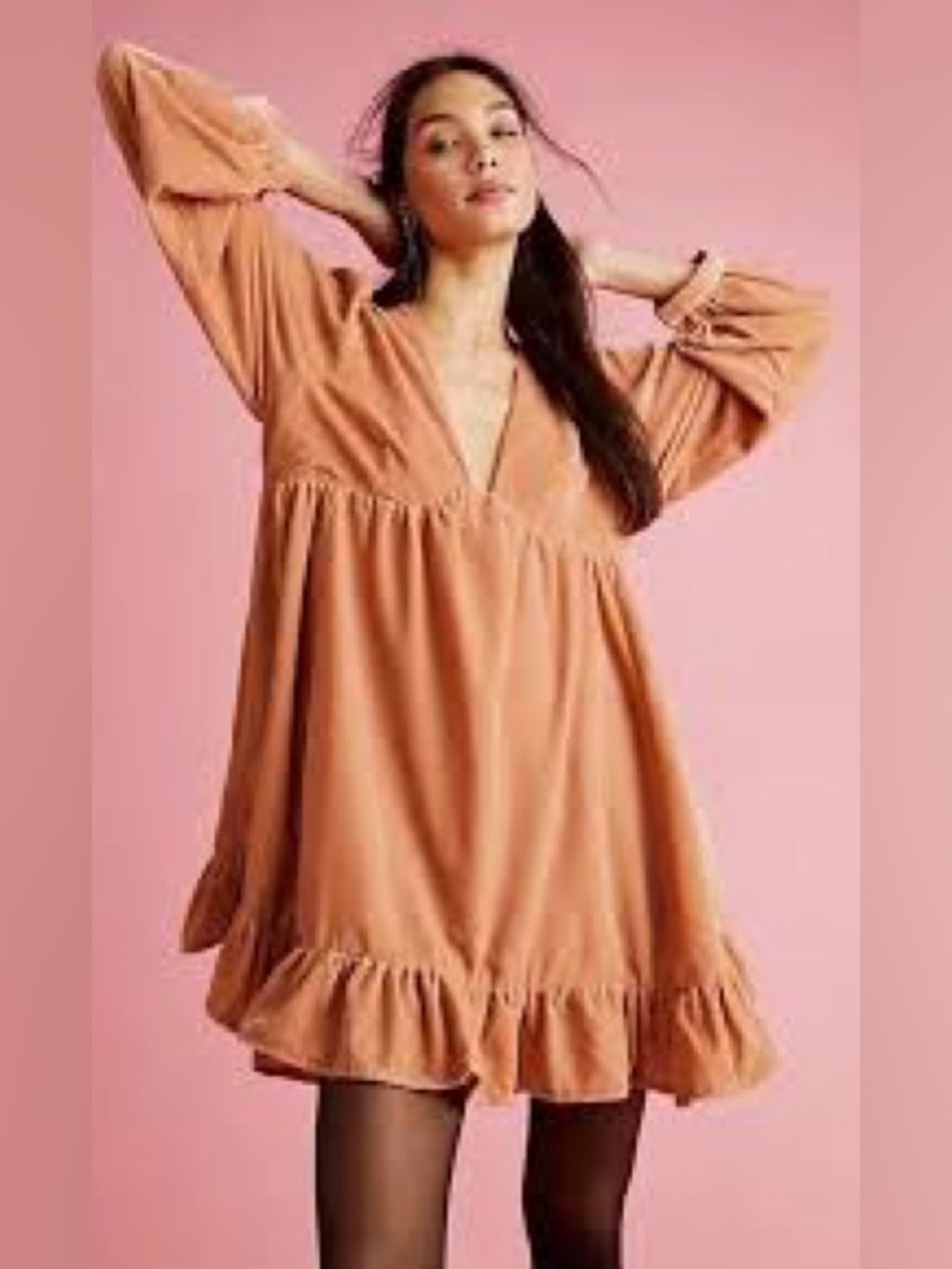 Free People Estella Velvet Mini Dress
